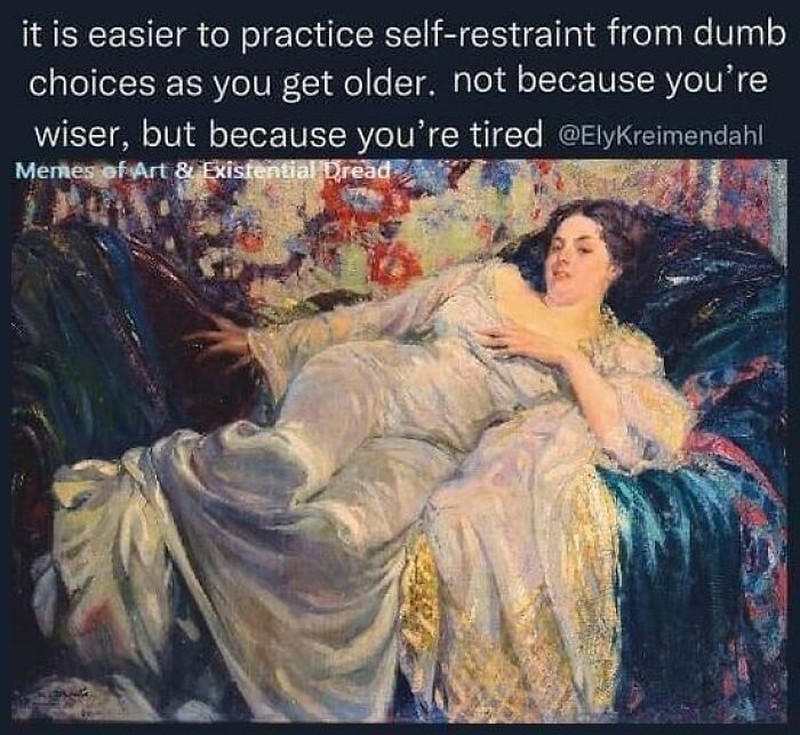 Meme Zaman Klasik Gambarkan Capeknya Bersosialisasi, Pas Buat Introvert