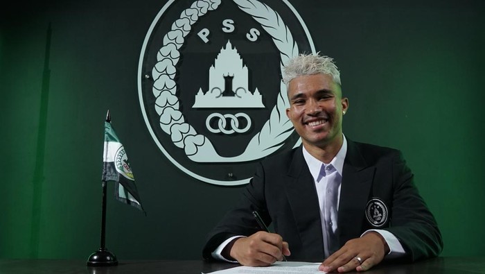 SS Sleman meresmikan striker baru, Gustavo Tocantins. Foto diunggah Sabtu (6/7/2024).
