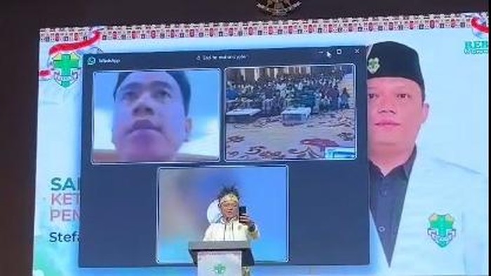 Rapimnas II PP Pemuda Katolik 2024 yang digelar di Aimas Convention Center, Kabupaten Sorong, Papua Barat Daya mendapat kejutan sapa dari Wapres Terpilih Gibran Rakabuming (dok. ist)