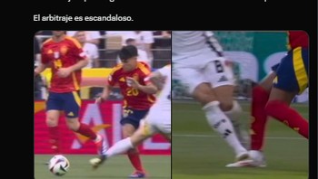 Warganet menilai wasit pertandingan di laga Spanyol Vs Jerman memalukan. Sebab Toni Kroos tak diganjar kartu setelah melukai Pedri dan menginjak Yamal. Foto: (Twitter).