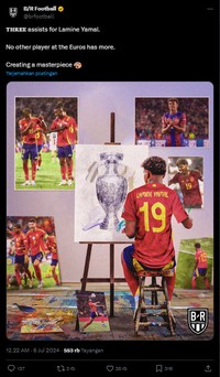Spanyol Vs Jerman di perempatfinal Euro 2024 selesai. Tim Matador menang 2-1. Netizen puji penampilan Lamine Yamal, tapi satu sisi geram dengan Toni Kroos.