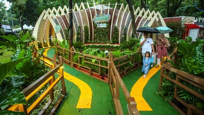 Uniknya Dekorasi Tiap Kota Jakarta di Flona 2024