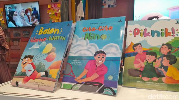 Sejumlah buku anak disabilitas Indonesia (Buku Bisa).