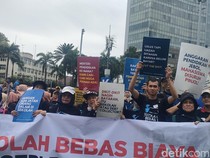 Koalisi Kawal Pendidikan Gelar Aksi di CFD Sudirman, Suarakan Sekolah Gratis