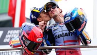 Marc dan Alex Marquez menjadi dua bersaudara pertama yang naik podium MotoGP sejak 1997. (Foto: NurPhoto via Getty Images/NurPhoto)