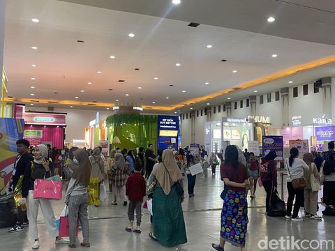 Suasana hari ketiga Jogja X Beauty di Jogja Expo Center (JEC), Minggu (7/7/2024).