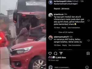 Viral Polwan Hujan-hujanan Atur Lalu Lintas di Bekasi, Begini Ceritanya