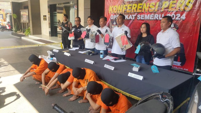 Bandit jalanan Tulungagung yang terjaring dalam Operasi Sikat Semeru 2024