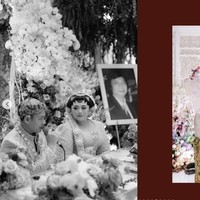 Sandro tampil gagah mengenakan beskap dipadukan dengan kain coklat yang senada dengan blangkonnya. Foto: Instagram/@venemapictures