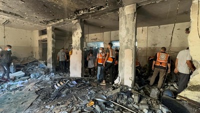 Lagi, Sekolah Penampungan Pengungsi di Gaza Dirudal Israel
