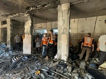 Lagi, Sekolah Penampungan Pengungsi di Gaza Dirudal Israel