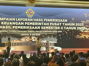 Jokowi Terima Laporan Hasil Pemeriksaan Keuangan Pemerintah 2023, Raih WTP