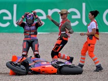 Martin Jatuh saat Pimpin Balapan, Dejavu seperti di MotoGP Mandalika