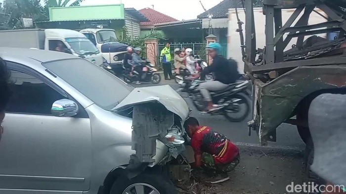 Kecelakaan di jalan Pati-Wedarijaksa, Senin (8/7/2024).