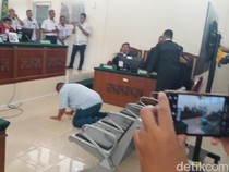 Eks Bupati Langkat Terbit Sujud-Peluk Istri Usai Vonis Bebas di Kasus TPPO