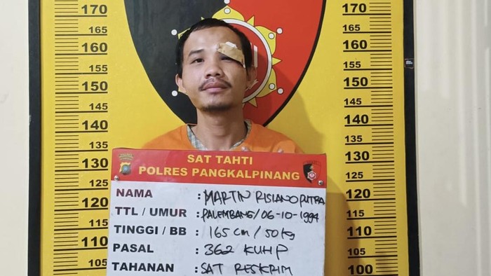 Martin pencuri motor ditangkap saat curi kotak amal di masjid.