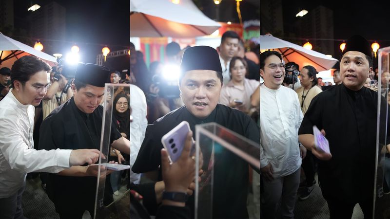 Menteri BUMN Erick Thohir ikut membuktikan kekuatan serta ketangguhan OPPO A3 Pro 5G