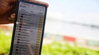 Dalam aplikasi Air Visual, Jakarta berada di peringkat 28 dengan kualitas udara di angka 64.  