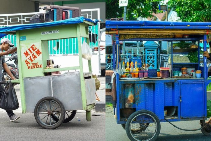 arti warna gerobak mie ayam