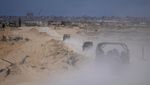 Penampakan Rafah Bak Kota Hantu, Dipenuhi Puing-Tertutup Debu