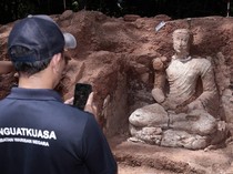Penemuan Arca Buddha Seukuran Manusia di Malaysia, Lebih Tua dari Borobudur?