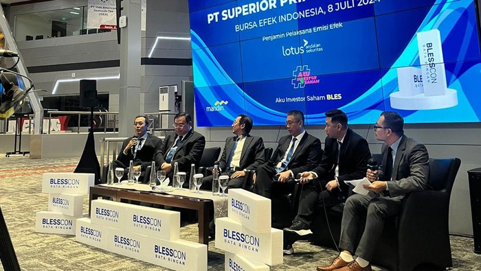 PT Superior Prima Sukses Tbk (Persero) hari ini resmi melakukan pencatatan saham di Bursa Efek Indonesia dengan kode saham BLES.
