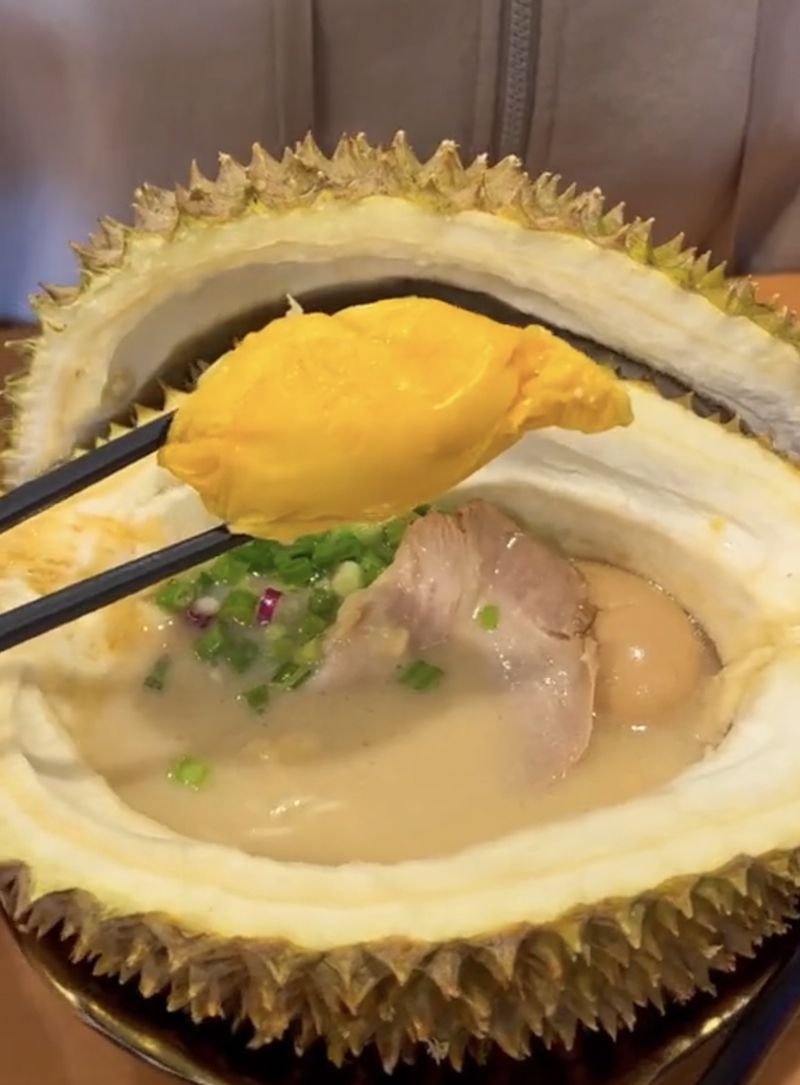ramen durian yang unik