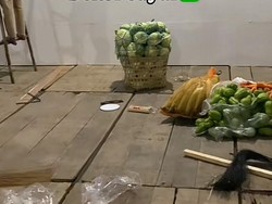 Pernikahan Viral Dekornya Bikin Ibu-ibu Girang, Bukan Dihias Bunga Tapi Sayur