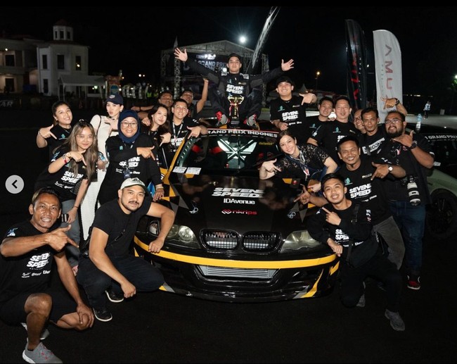 Al Ghazali dan timnya diketahui baru dibentuk pekan lalu. Mereka kemudian langsung mengikuti D1GP yang digelar baru-baru ini. Foto: Instagram/@alghazali7
