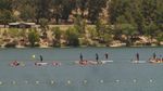Suhu Lagi Panas-panasnya, Warga California Berenang di Danau