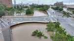 Foto Udara Banjir di Texas Akibat Badai Beryl