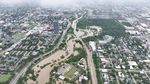 Foto Udara Banjir di Texas Akibat Badai Beryl