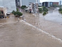 Foto Udara Banjir di Texas Akibat Badai Beryl