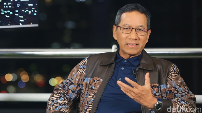 Heru Budi Pj Gubernur Jakarta hadir di dRooftalk, Senin (8/7/2024).