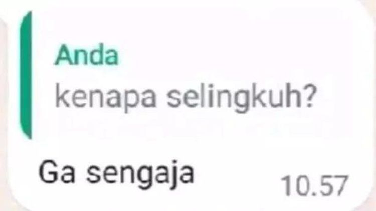 Kumpulan Chat yang Pada Ketahuan Selingkuh, Auto Panik Gak Tuh?