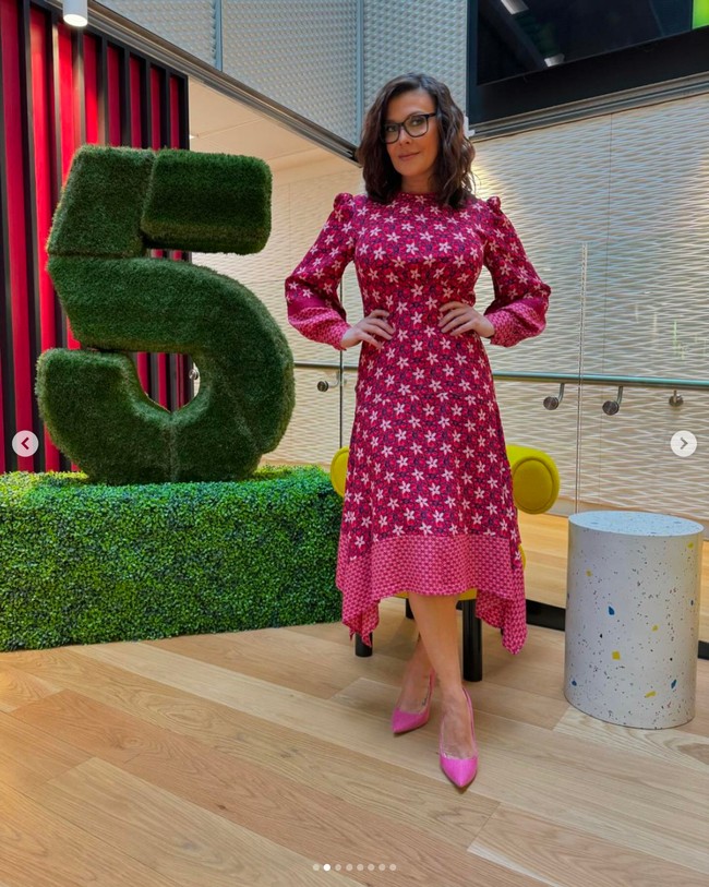Kym Marsh saat ini lebih dikenal sebagai pembawa acara BBC Morning Live bersama Gethin Jones. Foto: Dok. Instagram Kym Marsh