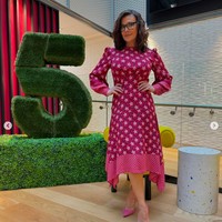 Kym Marsh saat ini lebih dikenal sebagai pembawa acara BBC Morning Live bersama Gethin Jones. Foto: Dok. Instagram Kym Marsh