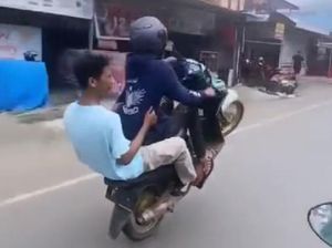 2 Siswa SMK Bikin Konten Freestyle Motor di Mamuju Ditangkap