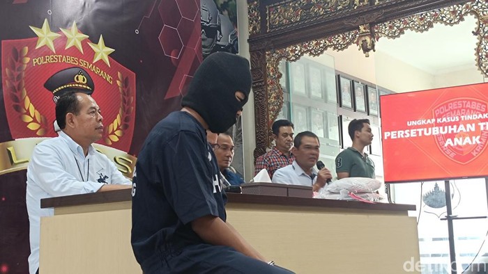 ABR, pelaku pemerkosaan terhadap bocah berusia 12 tahun di Semarang, Selasa (9/7/2024).