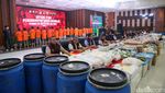 Ribuan Kilogram Narkotika Dipamerkan dalam Rilis Bareskrim Polri