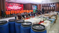 Ada 4,4 ton sabu yang berhasil disita Satgas P3GN.  