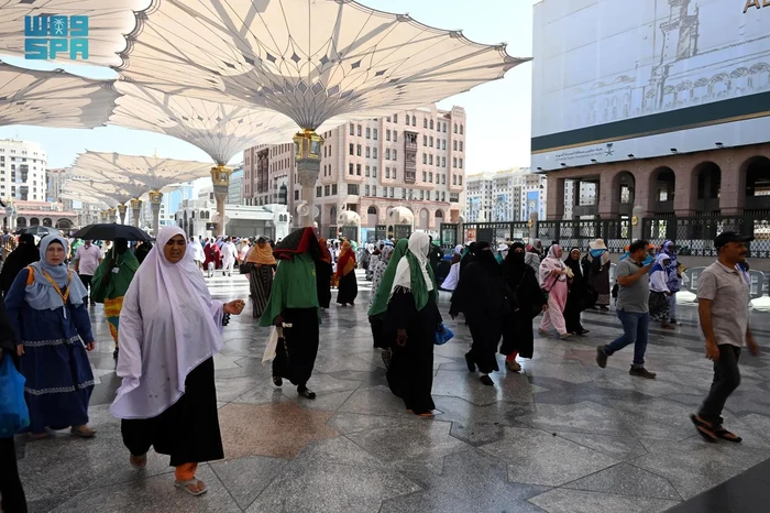 Suasana Masjid Nabawi saat musim umrah 1446 H dimulai