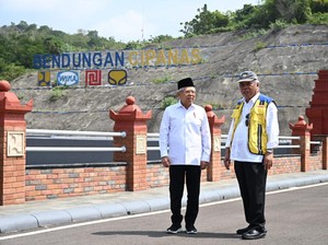 Wapres Resmikan Bendungan Cipanas Rp 2 T, Soroti Pengelolaan Air Belum Maksimal