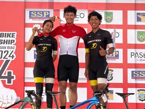 Tim United Bike Kencana Gemilang di Kejurnas Balap Sepeda 2024