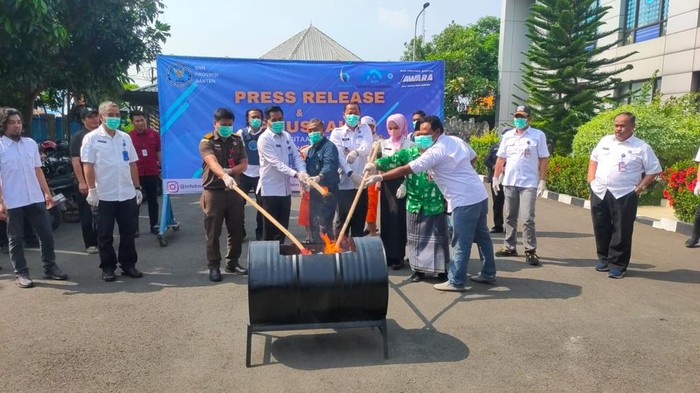 BNN Banten Musnahkan 4 Kg Ganja dan Sabu dari Sindikat Narkoba Medan