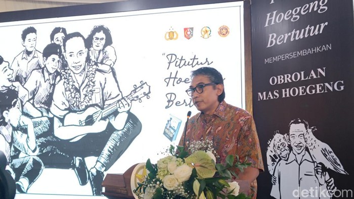 Cucu Kapolri ke-5 Jenderal Hoegeng Iman Santoso, Rama Hoegeng. (Rizky Adha Mahendra/detikcom)