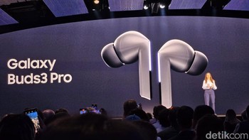 Ada juga Galaxy Buds3 Pro yang diluncurkan Samsung. Foto: detikINET/Adi Fida Rachman