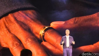 Produk pertama yang dipamerkan adalah Galaxy Ring. Foto: detikINET/Adi Fida Rachman