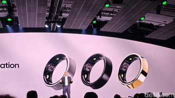 Galaxy Ring pertama kali diumumkan pada Galaxy Unpacked Januari 2024. Kini Samsung resmi meluncurkan secara global.  Foto: detikINET/Adi Fida Rachman