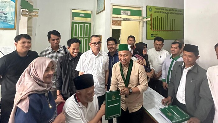 HMI di Makassar terima tanah wakaf seluas 2.065 meter persegi. Dokumen Istimewa